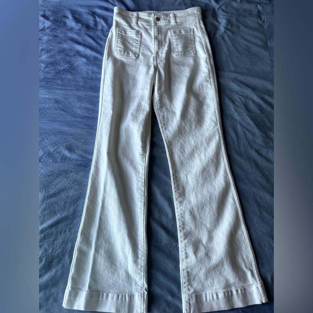 White H&M Flare Jean 4